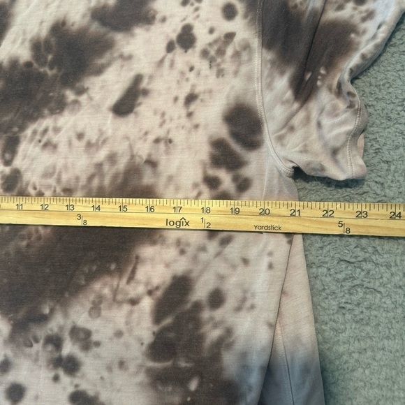 Lululemon Mens Space Tie-Dye T-Shirt size M Short Sleeve Cotton Blend Pink - Picture 6 of 7